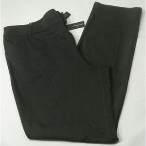 NEW Lee Women's straight leg pants Gray mid rise stretch relaxed fit plus SZ 22W